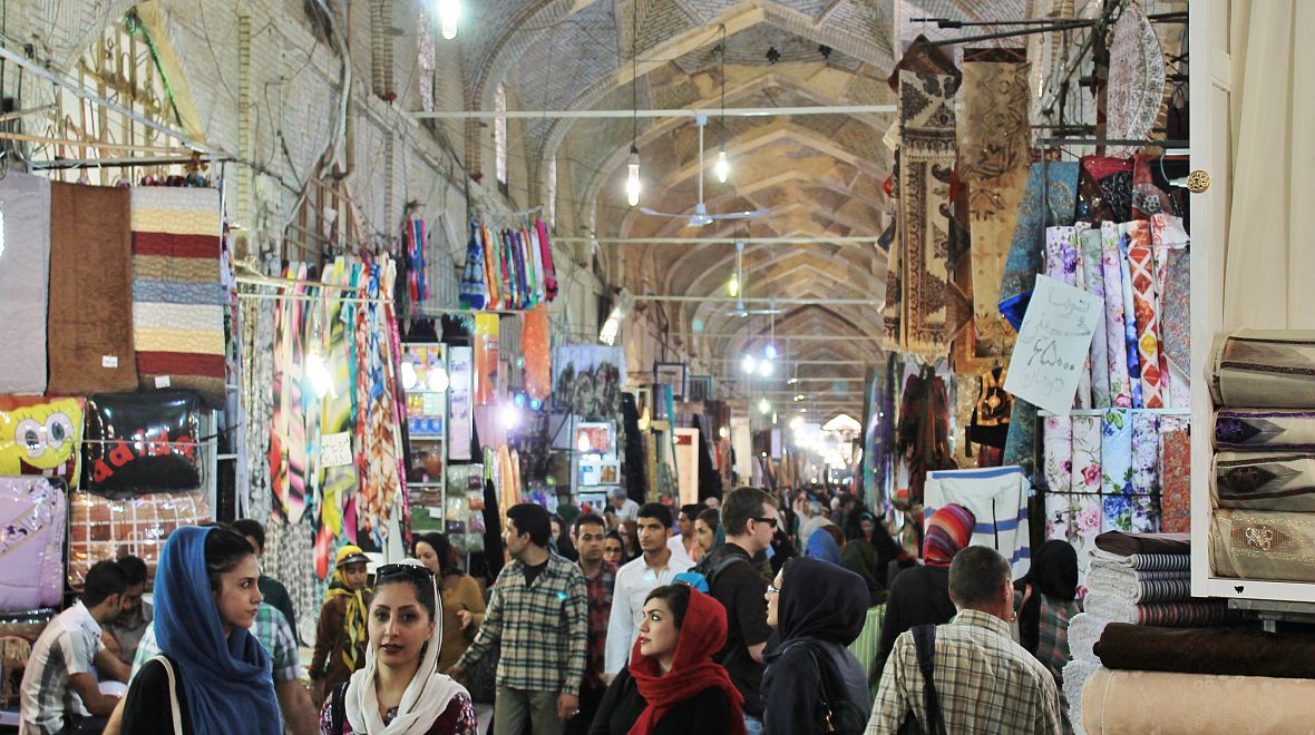 Tradiční íránský bazar
