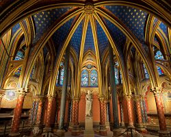 Kaple Sainte Chapelle v Paříži
