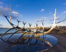 Reykjavík - ocelová skulptura Sólfar
