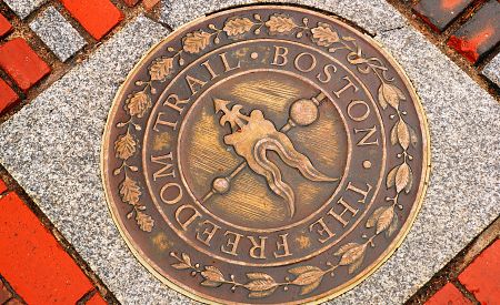 Turistická značka Freedom Trail v Bostonu